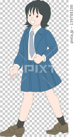 歩く女子学生 139788100