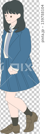 Walking female student Walking female student 139788104
