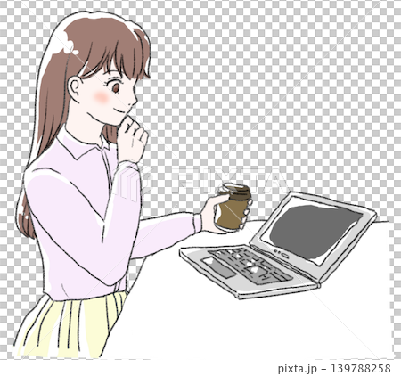 Female computer Female computer 139788258
