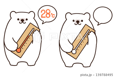 熱中症対策のシロクマイラスト 139788495