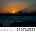 本牧埠頭の夕景 139788533