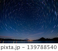 洞爺湖と羊蹄山の星景 139788540