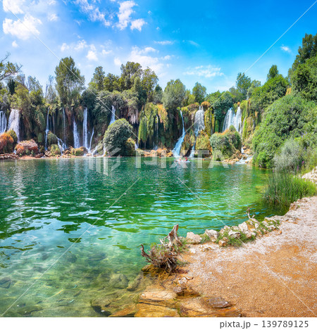 Fabulous Kravice waterfalls in the National Park of Bosnia and Herzegovina. 139789125