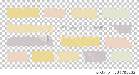 A collection of torn paper vector graphics. A collection of torn paper vector graphics. 139789232