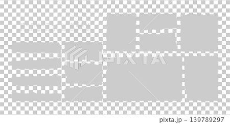 破れた紙のフレーム・背景素材(Grey) 破れた紙のフレーム・背景素材(Grey) 139789297