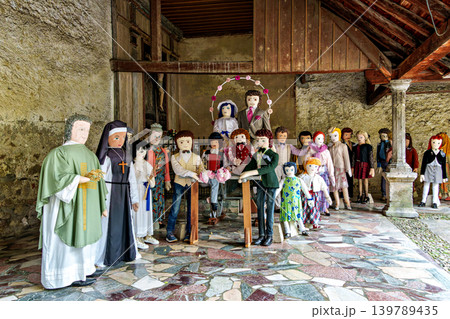 The Mounaques are life size dolls dressed in clothing in Campan, The Mounaques are life size dolls dressed in clothing in Campan, 139789435