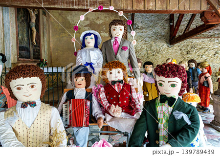 The Mounaques are life size dolls dressed in clothing in Campan, The Mounaques are life size dolls dressed in clothing in Campan, 139789439