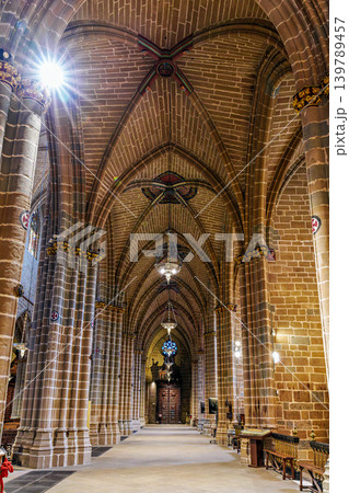 Interior of the Cathedral Saint Mary in Pamplona, Navarre, Spain Interior of the Cathedral Saint Mary in Pamplona, Navarre, Spain 139789457