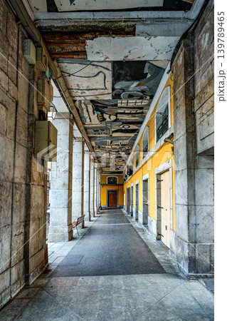 Euskal Herria square in the old town of the city of Tolosa, Basq 139789465