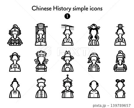 シンプルアイコン集 中国史 139789657
