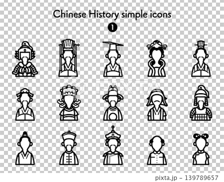 シンプルアイコン集 中国史 139789657