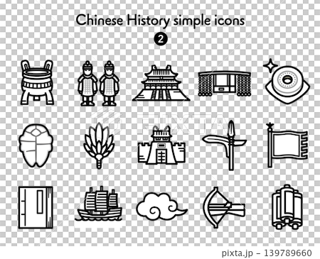 簡易圖標集:中國歷史 簡易圖標集:中國歷史 139789660