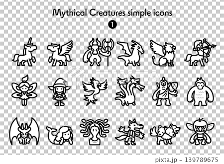 Simple Icon Collection: Legendary Creatures Simple Icon Collection: Legendary Creatures 139789675