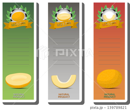 Fruit theme from set juicy delicious melon of various sizes Fruit theme from set juicy delicious melon of various sizes 139789821