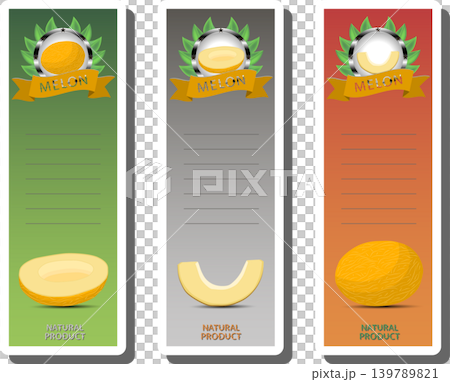 Fruit theme from set juicy delicious melon of various sizes Fruit theme from set juicy delicious melon of various sizes 139789821