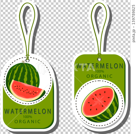 Fruit theme from set juicy delicious watermelon of various sizes Fruit theme from set juicy delicious watermelon of various sizes 139789825