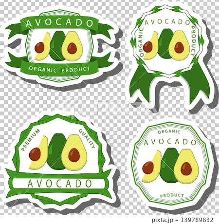 Fruit theme from set juicy delicious avocado of various sizes Fruit theme from set juicy delicious avocado of various sizes 139789832