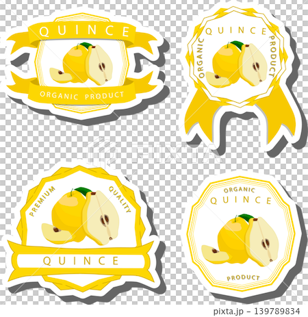 Fruit theme from set juicy delicious quince of various sizes Fruit theme from set juicy delicious quince of various sizes 139789834
