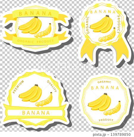 Fruit theme from set juicy delicious banana of various sizes Fruit theme from set juicy delicious banana of various sizes 139789850