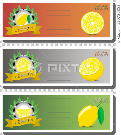 Fruit theme from set juicy delicious lemon of various sizes Fruit theme from set juicy delicious lemon of various sizes 139789858