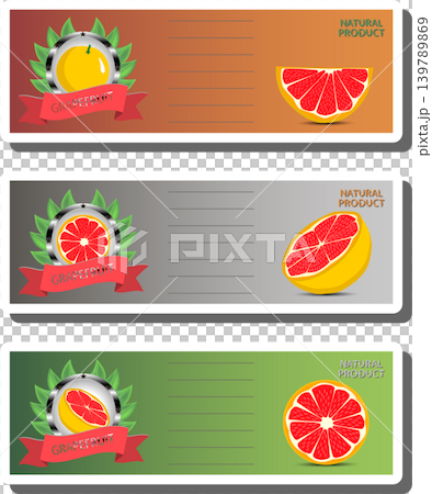 Fruit theme from set juicy delicious grapefruit of various sizes Fruit theme from set juicy delicious grapefruit of various sizes 139789869