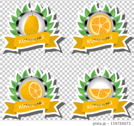 Fruit theme from set juicy delicious kumquat of various sizes Fruit theme from set juicy delicious kumquat of various sizes 139789873