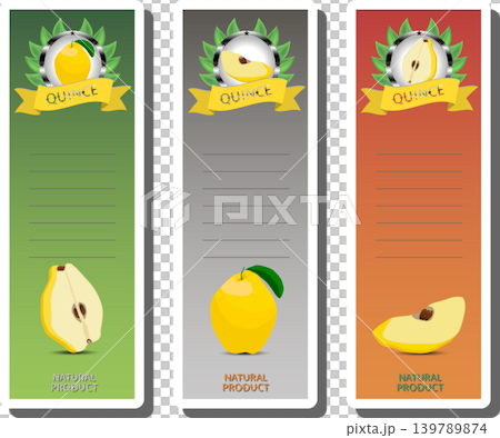 Fruit theme from set juicy delicious quince of various sizes Fruit theme from set juicy delicious quince of various sizes 139789874