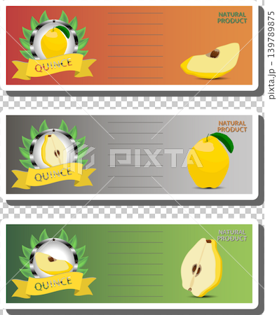 Fruit theme from set juicy delicious quince of various sizes Fruit theme from set juicy delicious quince of various sizes 139789875