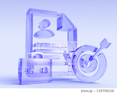 Effective recruitment 3d banner. HR management, search company staff and personnel. Hologram glass resume, pen, briefcase, target with arrow. Hiring employee, person CV, business icon. 3D illustration Effective recruitment 3d banner. HR management, search company staff and personnel. Hologram glass resume, pen, briefcase, target with arrow. Hiring employee, person CV, business icon. 3D illustration 139790226