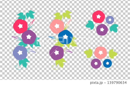 Colorful morning glory illustration Colorful morning glory illustration 139790634