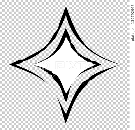 Large, hand-drawn style star-shaped glitter illustration Large, hand-drawn style star-shaped glitter illustration 139792968