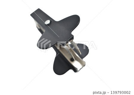 Black stationery staple remover. 139793002