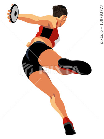 女子円盤投げ選手 女子円盤投げ選手 139793777