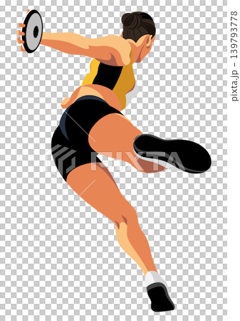 女子鐵餅運動員 女子鐵餅運動員 139793778