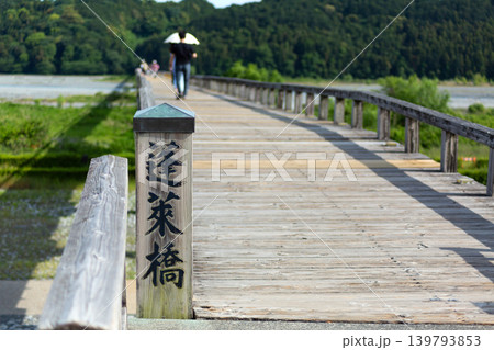 静岡県島田市の蓬莱橋 静岡県島田市の蓬莱橋 139793853