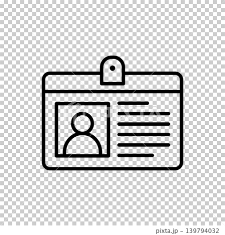 Identification Agent Badge ID Card Icon Identification Agent Badge ID Card Icon 139794032