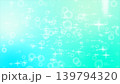 ミントグリーンの幻想的なキラキラ背景イラスト 139794320