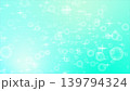 ミントグリーンの幻想的なキラキラ背景イラスト 139794324