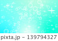 ミントグリーンの幻想的なキラキラ背景イラスト 139794327