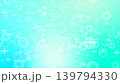 水色のキラキラしたグラデーション背景 139794330