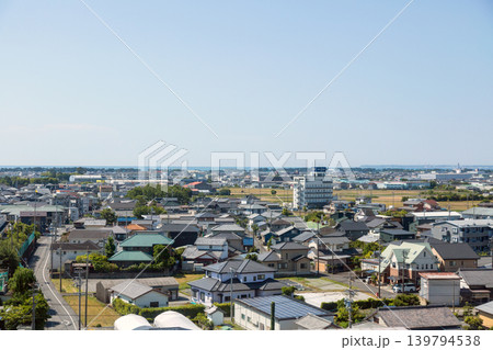 静岡県榛原郡吉田町の市街地風景 静岡県榛原郡吉田町の市街地風景 139794538