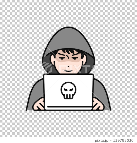 Hacker vector icon illustration material Hacker vector icon illustration material 139795030