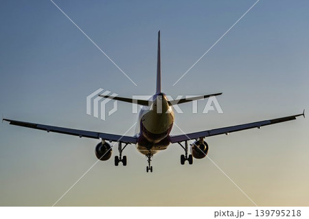 午後の仙台空港 着陸中の飛行機 宮城県名取市 午後の仙台空港 着陸中の飛行機 宮城県名取市 139795218