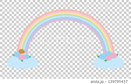 素材-虹のイラスト2026-5ベク 139795437