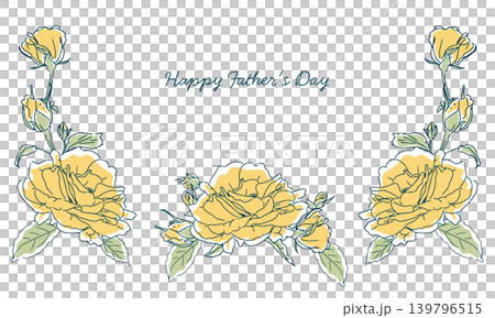Yellow rose frame (vector illustration) Yellow rose frame (vector illustration) 139796515