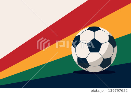 Soccer ball icon. Sport hobby competition and game theme. Colorful design. Illustration. 139797622