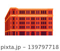 Bradbury Building - Colorful Flat Design Illustration 139797718