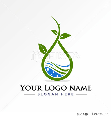 Unique water drop flow and tree trunk organic freshness park wet screnery sky logo design graphic concept creative premium vector stock image top sell Unique water drop flow and tree trunk organic freshness park wet screnery sky logo design graphic concept creative premium vector stock image top sell 139798082