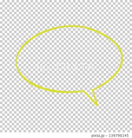 Speech bubble only, light green line art, hand-drawn style, transparent oval background (bottom right), transparent background illustration. Speech bubble only, light green line art, hand-drawn style, transparent oval background (bottom right), transparent background illustration. 139798145