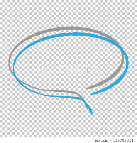 吹き出しセット 青色の線画 グレーの影付き 手描き風 背景透過イラスト 丸型 背景透過イラスト 吹き出しセット 青色の線画 グレーの影付き 手描き風 背景透過イラスト 丸型 背景透過イラスト 139798311